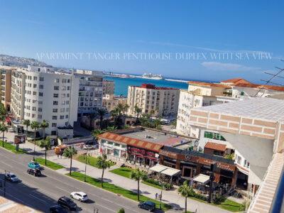 Duplex penthouse with sea view - location appartement tangier